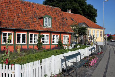 Борнхольм, Столица Рённе. The capital city of R&#248;nne. La capital de R&#248;nne